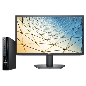 Dell Optiplex Micro kompiuterio su Dell SE 22 monitoriumi nuoma